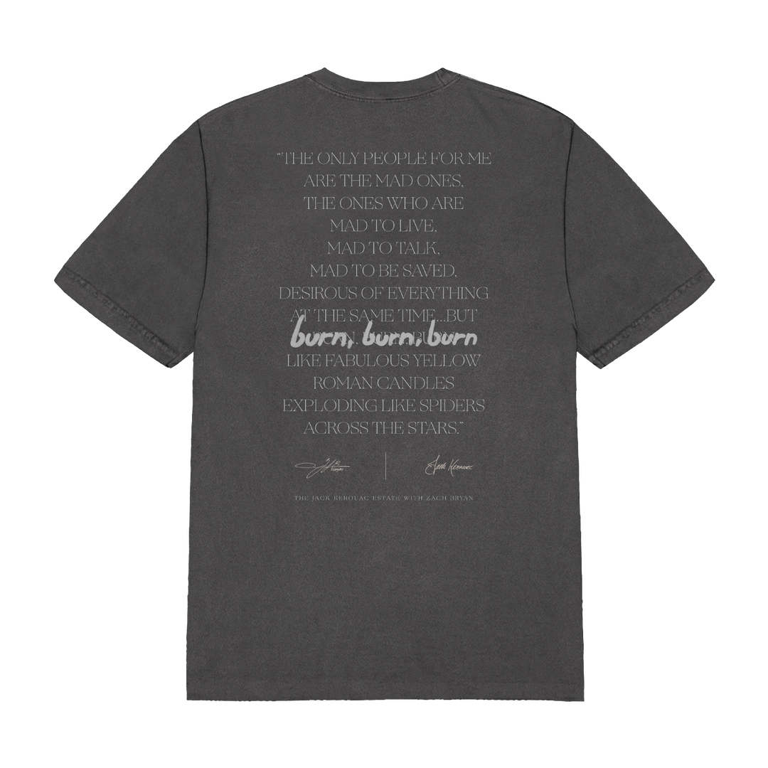 The “Kerouac Estate Vintage” Charcoal Tee – Jack Kerouac